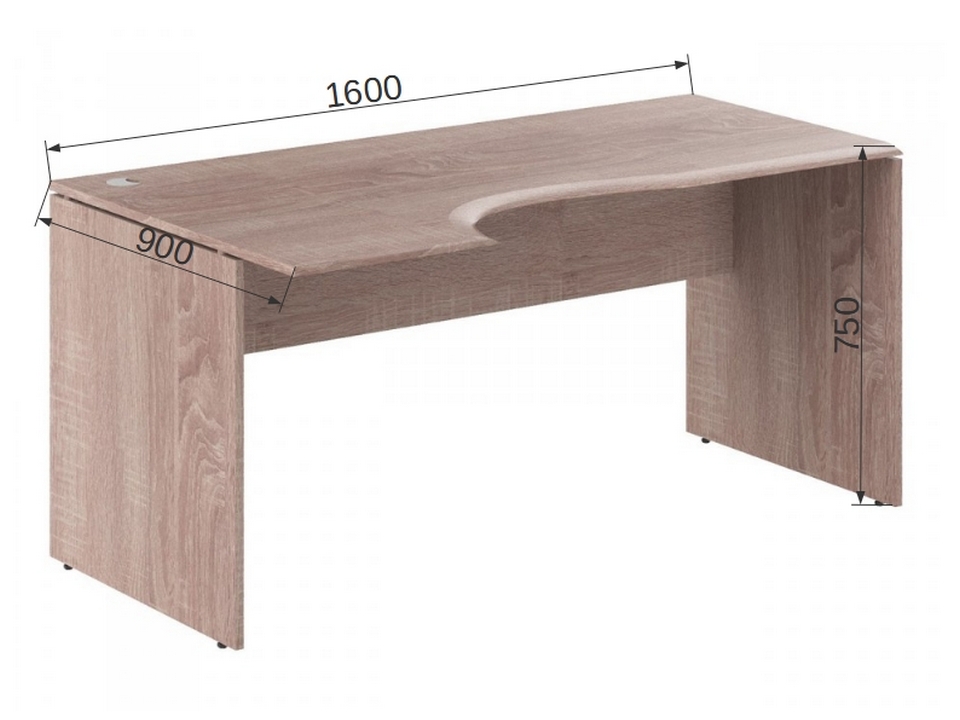 Офисная мебель WAVE Письменный стол WCET 169 L/R