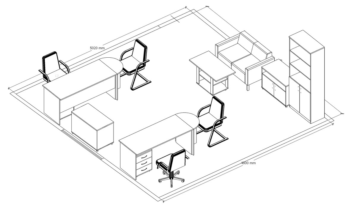 Мебель для персонала Референт - вид 10