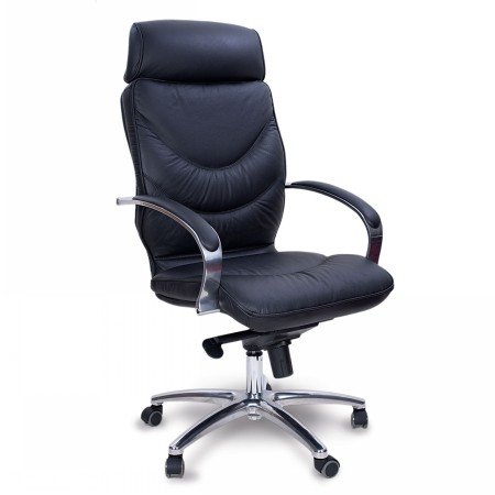 Кресло руководителя Leeds chrome A
